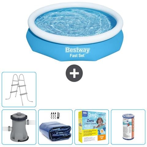 Piscina Fuori Terra - In Giro - 305x66 Cm - Blu - Include Accessori Coordinati Cb19 - Foto 1