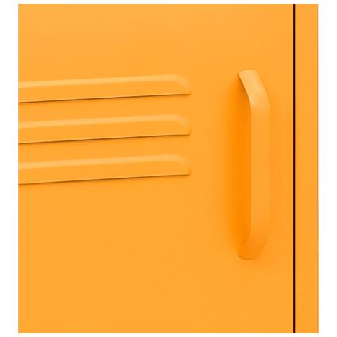 Lusso Casadino -  Comodini 2 Pz Giallo Senape 35x35x51 Cm In Acciaio - Foto 8