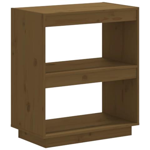 Lusso Casadino - Libreria Marrone Ambra 60x35x71 Cm In Legno Massello Di Pino - Foto 1