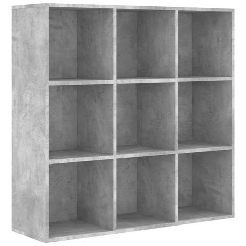 Libreria Grigio Cemento 98x29x97,5 Cm In Legno Multistrato - Foto 1