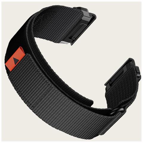 Cinturino Per Orologio In Nylon Da 26 Mm Per Garmin Fenix 8/7x Pro / 5x / 6x Black - Foto 2