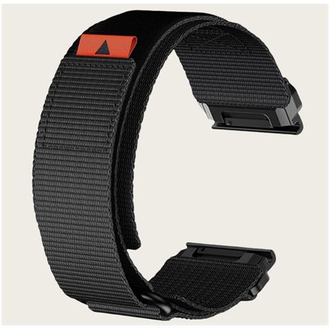 Cinturino Per Orologio In Nylon Da 26 Mm Per Garmin Fenix 8/7x Pro / 5x / 6x Black - Foto 5