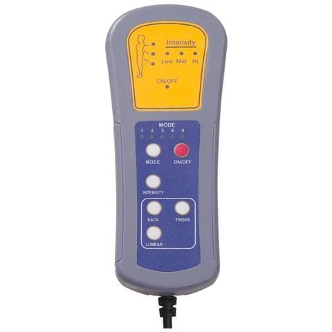 Poltrona Massaggiante Elettrica Rosso Vino in Tessuto - Foto 9