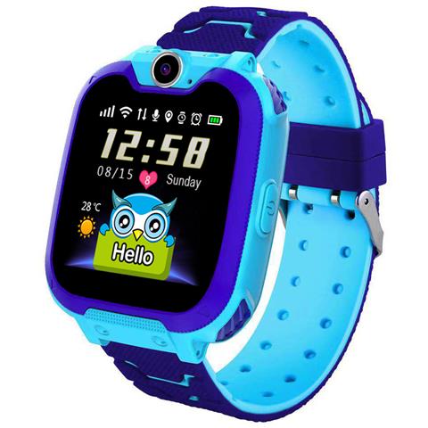 Smartwatch Per Bambini Impermeabile Blu Con Gps E Funzione Sos - Foto 1