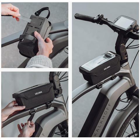 Borsa Da Bici Da Telaio Con Chiusura Magnetica Impermeabile 850 Ml - Foto 5