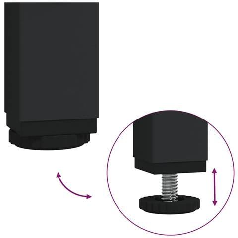 Set Mobili da Bagno 2 pz Grigio Sonoma in Legno Multistrato - Foto 9