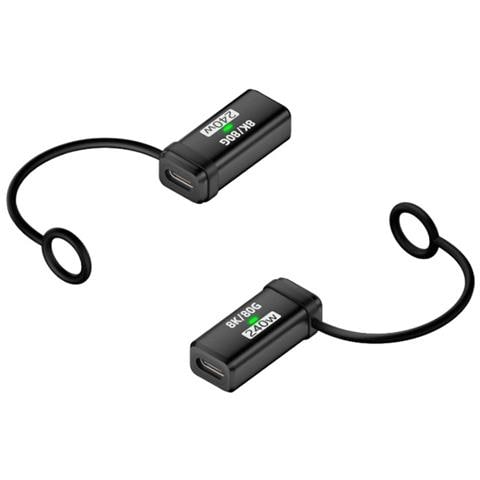 Adattatore Da Usb-c Femmina A Femmina 240w, 120gbps, Supporta 16k@ 60hz (confezione Da 2) Black - Foto 1