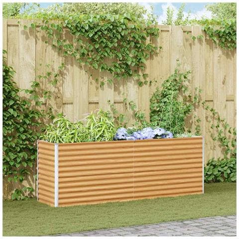 Letto rialzato da giardino 195 x 50 x 68 cm Acciaio zincato - Foto 2