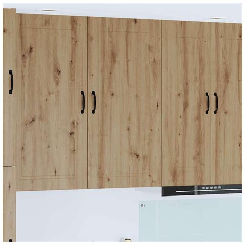 Pensile cucina con porta Rovere artigianale 50 x 31 x 100 cm - Foto 2