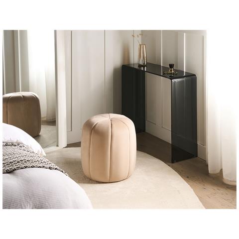 Pouf Selby Velluto Beige - Foto 1