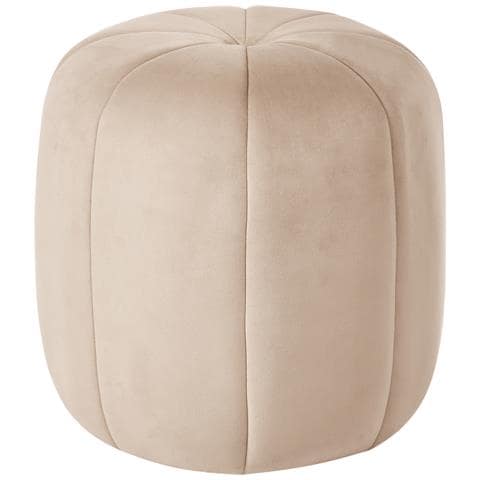 Pouf Selby Velluto Beige - Foto 2