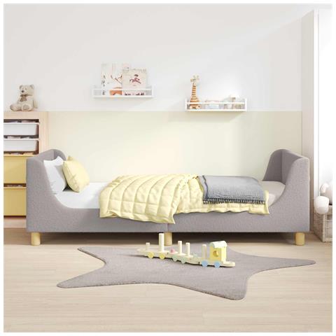 Struttura letto bambini con testata Grigio chiaro 90 x 190 cm - Foto 2