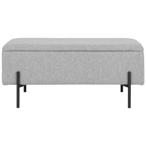 Panchina Watford Con Vano Contenitore In Grigio Chiaro, 95 Cm - Foto 1