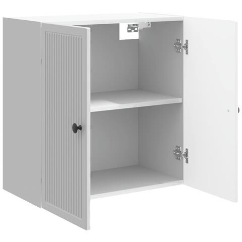 Mobiletto a muro Bianco Lucido 59 x 31 x 60 cm - Foto 2