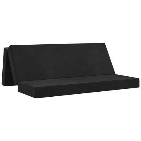 Divano Letto Pieghevole 180 x 67 x 45 cm Nero - Foto 1