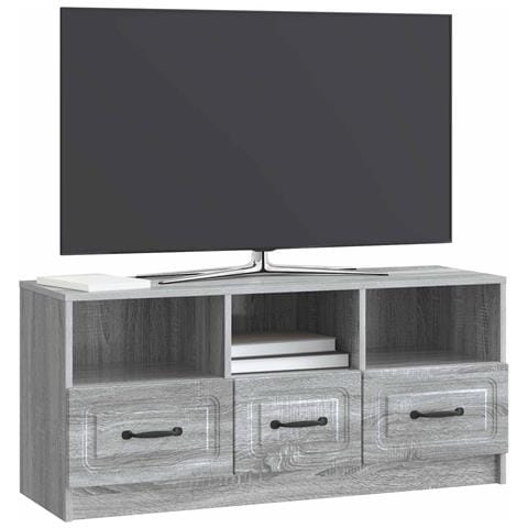 Mobile TV Grigio Sonoma 102 x 34,5 x 47 cm Legno ingegnerizzato - Foto 2