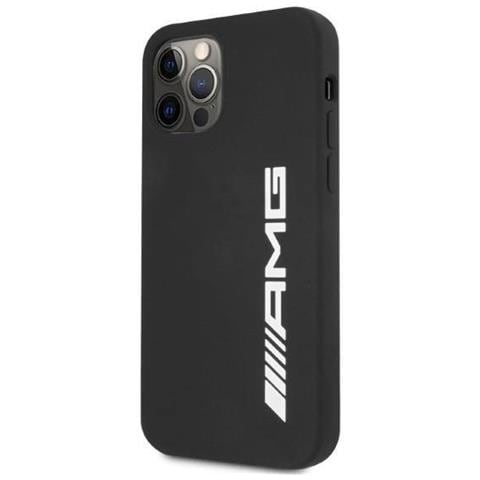 Amg Custodia In Silicone Con Grande Logo, Per Iphone 12 Pro Max - Nera - Foto 1