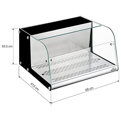 69607 - Vetrina refrigerata per alimenti, in vetro e acciaio inossidabile, - Foto 2