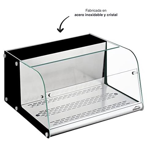 69607 - Vetrina refrigerata per alimenti, in vetro e acciaio inossidabile, - Foto 3