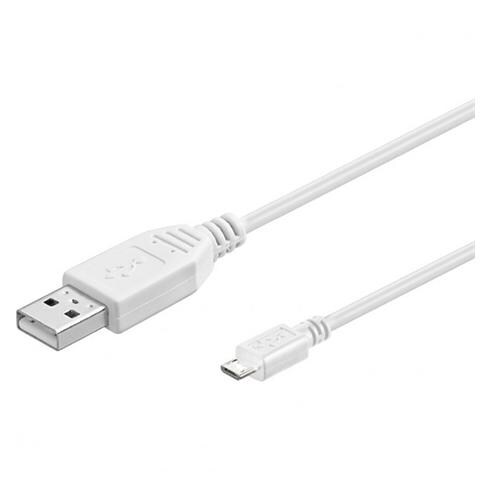 Cavo USB 2.0 A / Micro B 0.3 m Bianco OEM - Foto 1
