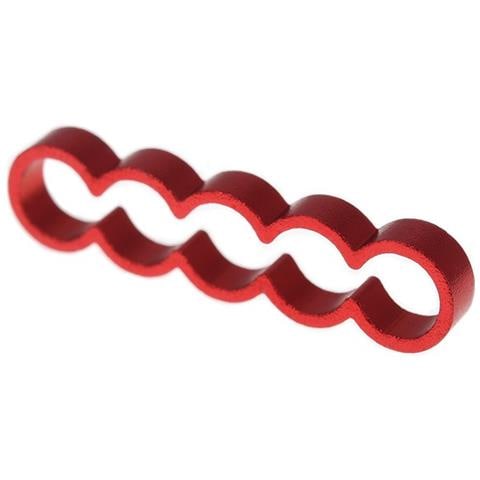 Eiskamm Alu X5 piatto - 4mm rosso - 4 PC - Foto 3