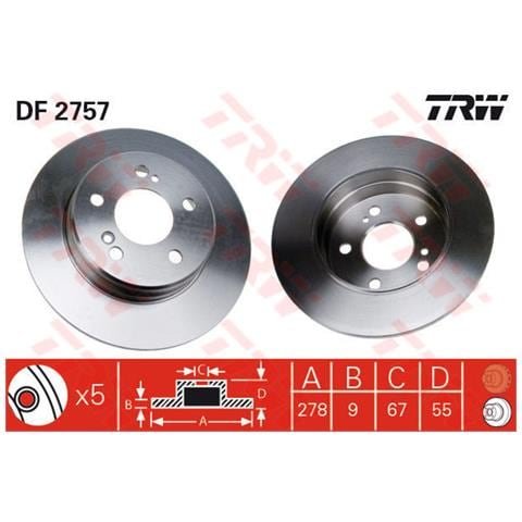 2 Dischi Freno Df2757 - Foto 2