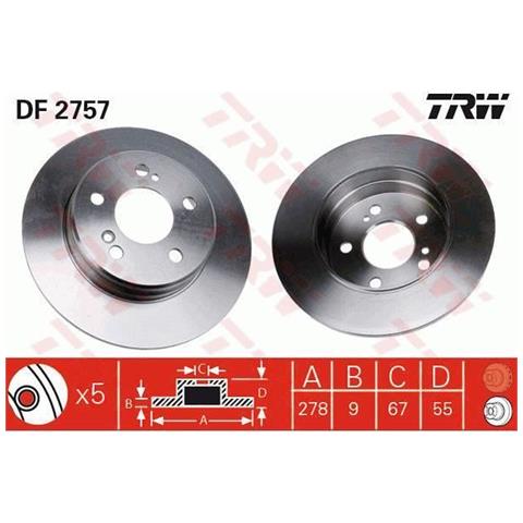 2 Dischi Freno Df2757 - Foto 1