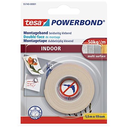 , Nastro Biadesivo Per Fissaggio Potenza Bond, Per Interni, 1,5 M X 19 Mm - Foto 1