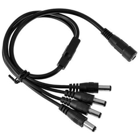 12v 5a Alta Qualit 60w Dc Di Alimentazione Con Un Modo Cctv Cavo Di Alimentazione 4 Splitter Per Telecamere A Circuito Chiuso Luce Srip Led (alternativa Di Alimentazione Cavo Di Alimentazione Non Incluso) - Foto 2