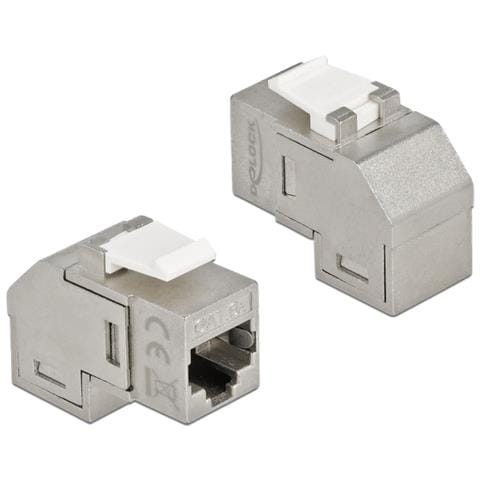 Modulo Keystone Da Jack Rj45 A Jack Rj45 Cat. 6a Angolato A 90° - Foto 2