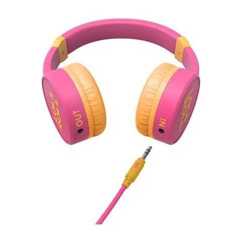 Lol&roll Pop Kids Headphones Pink (music Share, Detachable Cable, <85 Db Volume Limit, Microphone)  - Foto 7