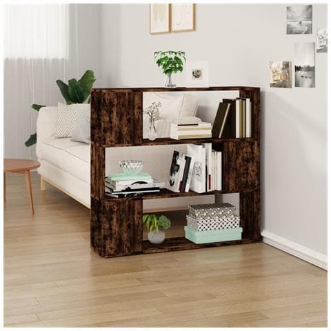 Libreria /divisorio Rovere Fumo 100x24x94 Cm - Foto 6