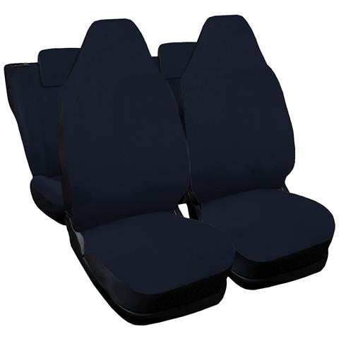 Coprisedili Auto Compatibili Per C1, Made In Italy, Set Di Copri Sedili Anteriori E Posteriori Con Copri Poggiatesta Incluso, Tessuto Poliestere, Colore - Blu - Foto 1