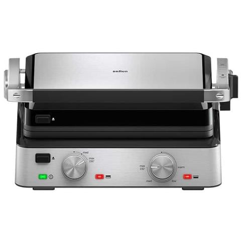Piastra Grill Elettrica CG7020 Acciaio 2000 W Colore Nero - Foto 1