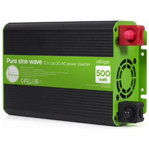 EG-PWC-PS500-01 adattatore e invertitore Auto 500 W Nero, Verde - Foto 2