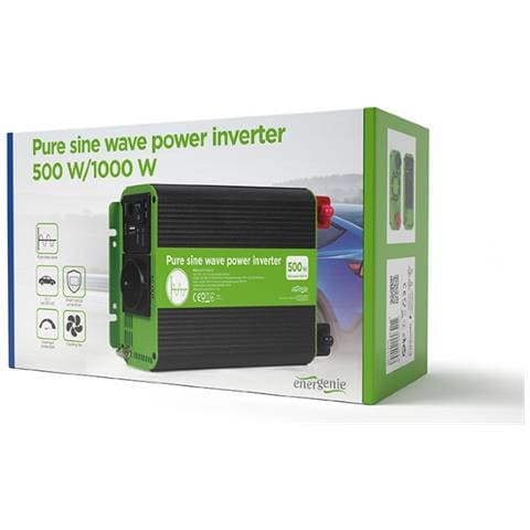 EG-PWC-PS500-01 adattatore e invertitore Auto 500 W Nero, Verde - Foto 8