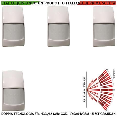 Sensore Magnetico Wireless Rilevatore Sismico Regolabile Codice Sydra 5 Pezzi Per Antifurto Ingresso Nc E Contaimpulsi - Foto 1