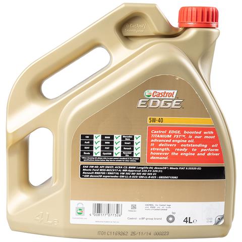 Olio Lubrificante Per Motore Auto Edge 5w40 Titanium Fst 4l - Foto 4