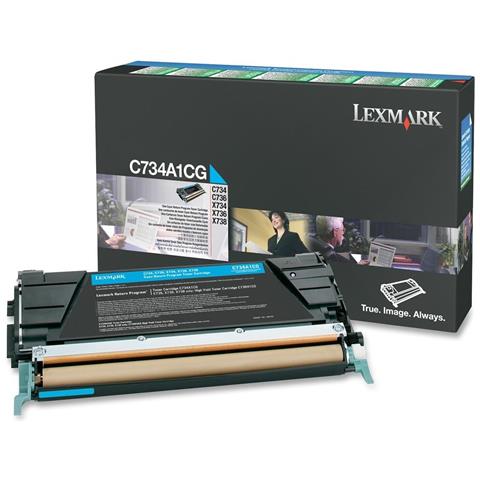 C734a1cg Toner Originale Ciano Per C734 C736 X734 X736 X738 X746 X748 - Foto 1