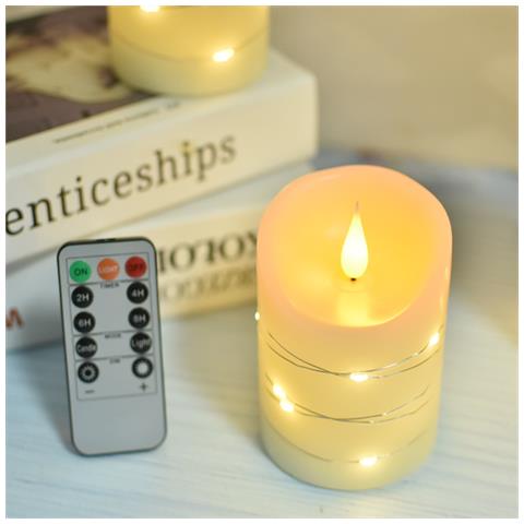 Candele A Led Senza Fiamma Con Telecomando (set Da 3) - Foto 2