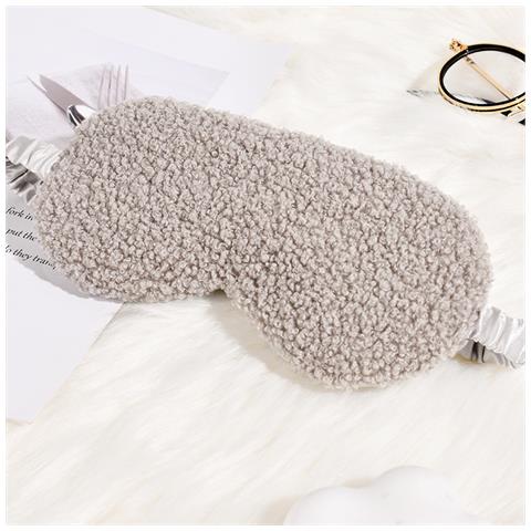 Maschera Per Gli Occhi A Forma Di Orsetto Di Peluche Grey - Foto 2