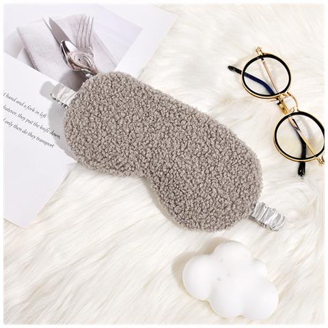 Maschera Per Gli Occhi A Forma Di Orsetto Di Peluche Grey - Foto 4