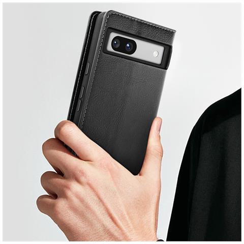 Custodia Pelle Per Google Pixel 7a Copertina Portafoglio Stand Video - Foto 2