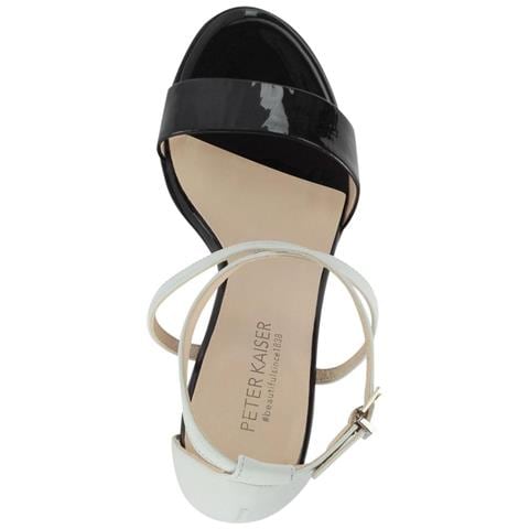Alecia Sandals Black White Sandali Pelle Scarpe Donna Multicolore Eu 38.5, 09729-987 - Foto 3