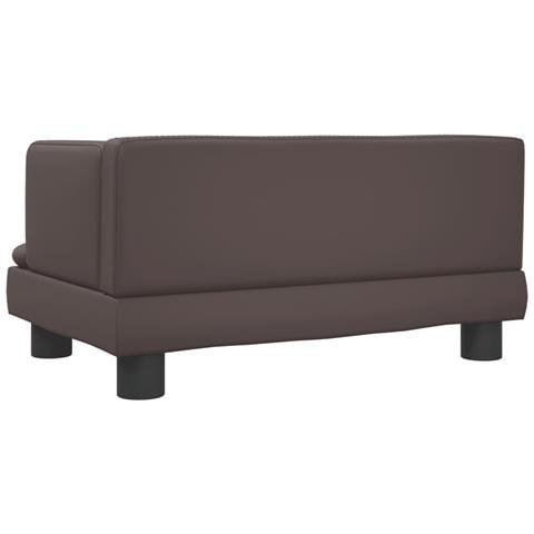 Divano per Bambini Marrone 60x40x30 cm in Similpelle - Foto 2