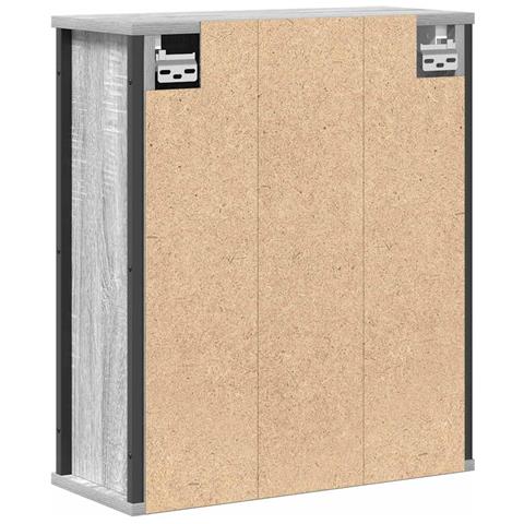 Pensile da Bagno con Specchio Grigio Sonoma 50x21x60 cm - Foto 9