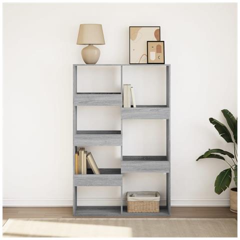 Libreria Grigio Sonoma 100x33x155,5 Cm In Legno Multistrato - Foto 3