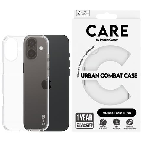 CARE by PG Transparent iPhone16 6.7 custodia per cellulare Cover Trasparente - Foto 2