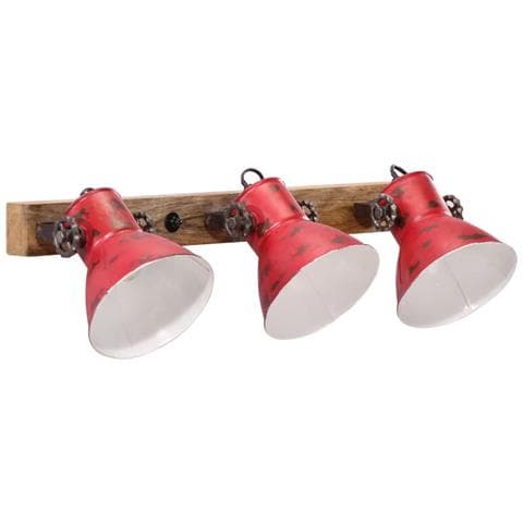 Lampada A Parete 25 W Rosso Anticato 65x25 Cm E27 - Foto 2
