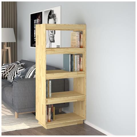 Libreria /divisorio 60x35x135 Cm In Legno Massello Di Pino - Foto 8